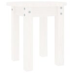 Vidaxl table basse blanc  35x35 cm bois massif de pin