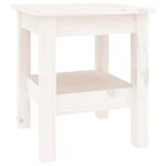 Vidaxl table basse blanc 35x35x40 cm bois massif de pin