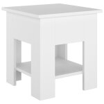 Vidaxl table basse blanc 40x40x42 cm bois d'ing�nierie