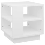 Vidaxl table basse blanc 40x40x43 cm bois d'ing�nierie