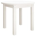 Vidaxl table basse blanc � 55x45 cm bois massif de pin