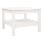 Vidaxl table basse blanc 55x55x40 cm bois massif de pin Vidaxl table basse blanc 55x55x40 cm bois massif de pin