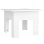 Vidaxl table basse blanc 55x55x42 cm bois d'ingnierie