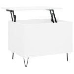 Vidaxl table basse blanc 60x44, 5x45 cm bois d'ing�nierie