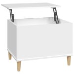 Vidaxl table basse blanc 60x44, 5x45 cm bois d'ing�nierie