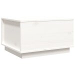 Vidaxl table basse blanc 60x50x35 cm bois massif de pin