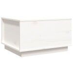Vidaxl table basse blanc 60x50x35 cm bois massif de pin