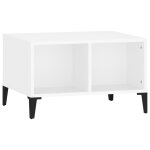 Vidaxl table basse blanc 60x50x36, 5 cm bois d'ing�nierie