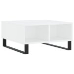 Vidaxl table basse blanc 60x60x30 cm bois d'ing�nierie