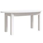 Vidaxl table basse blanc 80x40x35 cm bois massif de pin