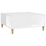 Vidaxl table basse blanc 80x80x36, 5 cm bois d'ing�nierie