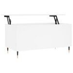 Vidaxl table basse blanc 90x44, 5x45 cm bois d'ing�nierie