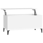 Vidaxl table basse blanc 90x44, 5x45 cm bois d'ingénierie Vidaxl table basse blanc 90x44, 5x45 cm bois d'ingénierie