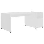 Vidaxl table basse blanc 90x45x35 cm bois d?ingénierie Vidaxl table basse blanc 90x45x35 cm bois d?ingénierie