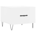 Vidaxl table basse blanc brillant 50x50x40 cm bois d'ing�nierie