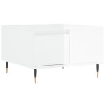 Vidaxl table basse blanc brillant 55x55x36, 5 cm bois d'ing�nierie