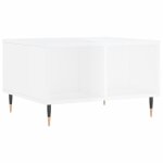 Vidaxl table basse blanc brillant 60x50x36, 5 cm bois d'ing�nierie
