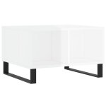 Vidaxl table basse blanc brillant 60x50x36, 5 cm bois d'ing�nierie