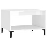 Vidaxl table basse blanc brillant 60x50x40 cm bois d'ingénierie Vidaxl table basse blanc brillant 60x50x40 cm bois d'ingénierie