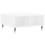 Vidaxl table basse blanc brillant 60x60x30 cm bois d'ingnierie