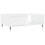 Vidaxl table basse blanc brillant 90x60x35 cm bois d'ingénierie Vidaxl table basse blanc brillant 90x60x35 cm bois d'ingénierie