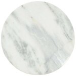 Vidaxl table basse blanc et noir �65 cm marbre solide v�ritable