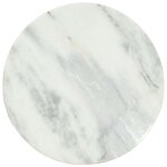 Vidaxl table basse blanc et noir �65 cm marbre solide v�ritable