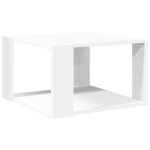 Vidaxl table basse blanche 51, 5 x 51, 5 x 30 cm bois d'ingnierie