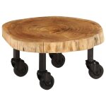 Vidaxl table basse bois d'acacia massif 60x55x25 cm Vidaxl table basse bois d'acacia massif 60x55x25 cm