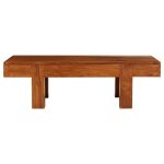 Vidaxl table basse bois d'acacia solide avec finition miel 100x50x30cm Vidaxl table basse bois d'acacia solide avec finition miel 100x50x30cm