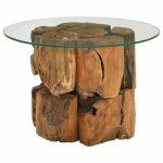 Vidaxl table basse bois flottant de teck massif 60 cm Vidaxl table basse bois flottant de teck massif 60 cm