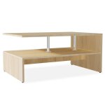 Vidaxl table basse bois d'ing�nierie 90x59x42 cm ch�ne