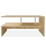 Vidaxl table basse bois d'ing�nierie 90x59x42 cm ch�ne