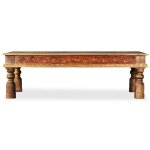 Vidaxl table basse bois et de manguier 110x60x38 cm
