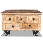 Vidaxl table basse bois de manguier brut 70 x 70 x 40 cm Vidaxl table basse bois de manguier brut 70 x 70 x 40 cm