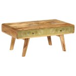 Vidaxl table basse bois de manguier massif 90x50x40 cm