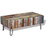 Vidaxl table basse bois massif de rcupration 100x50x38 cm