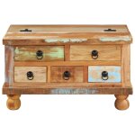 Vidaxl table basse bois de rcupration 70 x 70 x 38 cm