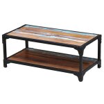 Vidaxl table basse bois de r�cup�ration massif