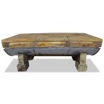 Vidaxl table basse bois de récupération mélangé 90x50x35 cm Vidaxl table basse bois de récupération mélangé 90x50x35 cm