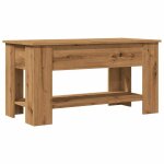 Vidaxl table basse chêne artisanal 101x49x52 cm bois d'ingénierie Vidaxl table basse chêne artisanal 101x49x52 cm bois d'ingénierie