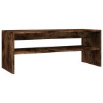Vidaxl table basse ch�ne fum� 100x40x40 cm bois d'ing�nierie