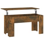 Vidaxl table basse ch�ne fum� 101x49x52 cm bois d'ing�nierie