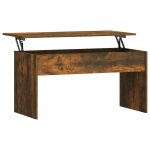 Vidaxl table basse ch�ne fum� 102x50, 5x52, 5 cm bois d'ing�nierie