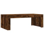 Vidaxl table basse ch�ne fum� 102x50x36 cm bois d'ing�nierie