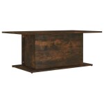 Vidaxl table basse ch�ne fum� 102x55, 5x40 cm bois d'ing�nierie