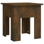 Vidaxl table basse ch�ne fum� 40x40x42 cm bois d'ing�nierie