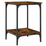 Vidaxl table basse chêne fumé 40x40x55 cm bois d'ingénierie Vidaxl table basse chêne fumé 40x40x55 cm bois d'ingénierie