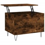 Vidaxl table basse chêne fumé 60x44, 5x45 cm bois d'ingénierie Vidaxl table basse chêne fumé 60x44, 5x45 cm bois d'ingénierie