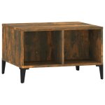 Vidaxl table basse ch�ne fum� 60x50x36, 5 cm bois d'ing�nierie